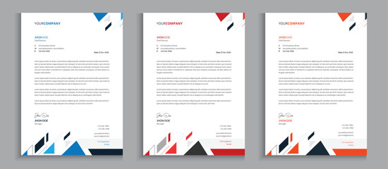 Modern Letterhead Design A4 Letterhead for business or company