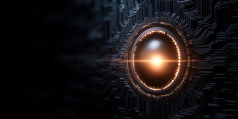 Modern wallpaper that represents technology and innovation, with copy space