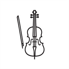 Fototapeta premium violin isolated on white