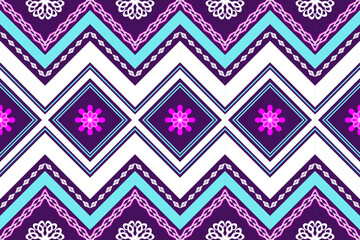 Ethnic Figure aztec embroidery style.Geometric ikat oriental traditional art pattern.Design for ethnic background,wallpaper,fashion,clothing,wrapping,fabric,element,sarong,graphic,vector illustration.