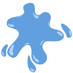 vector illustration of a blue water