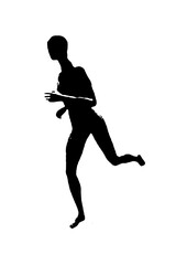 black vector image silhouette modern yoga exercises, beauty, body line art. For use as a brochure template or for use in web design.