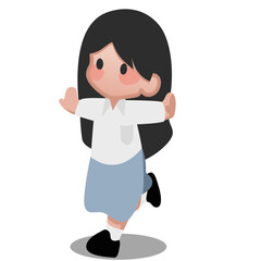 girl in a white shirt