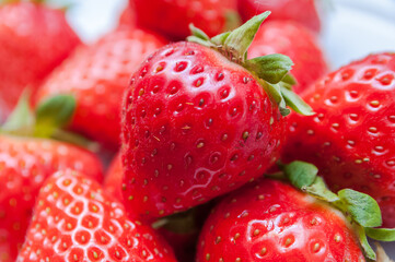 frische Erdbeeren in einer Schale