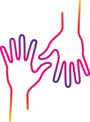 Multiethnic Diverse Hands Raised Up