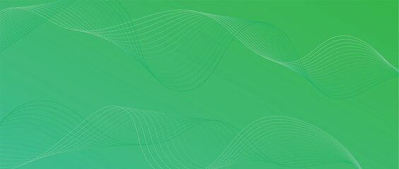 Abstract wave lines in color gradient on minimalist background. Futuristic and dynamic look, perfect for tech, digital, and modern design projects.