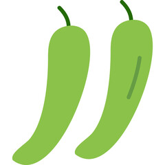 Green Chili Pepper Icon