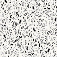 Abstract seamless pattern with  drawing in doodle style. Digital illustration.