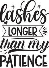 Fototapeta premium Lashes longer than my patience design File