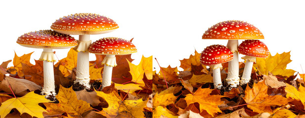 Agaric Mushroom with Gills and Stem Detail, Isolated Studio Shot Transparent Background PNG