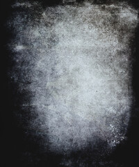 Grunge abstract scratched dark textured background with frame