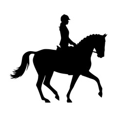 Naklejka premium horse and rider