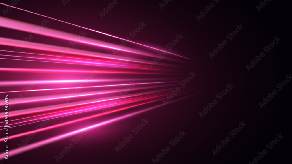 Aufkleber panoramic high speed technology concept, light abstract background. modern abstract high-speed movem
