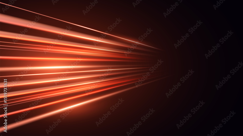 Poster panoramic high speed technology concept, light abstract background. modern abstract high-speed movem