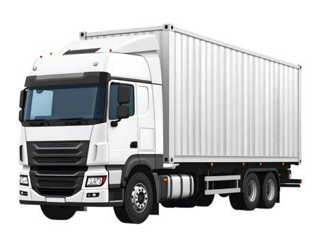 White cargo truck