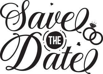 Save the date wedding design invitation File