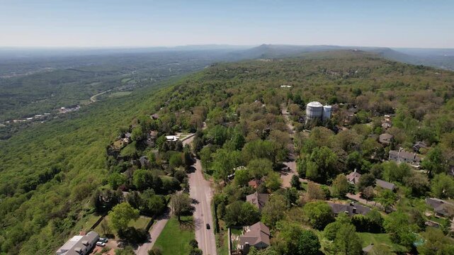 Aerial Drone Exploration of Lookout Mountain, Chattanooga, Tennessee