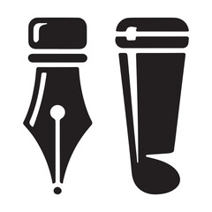 Classic Ink Pen Nib Symbols