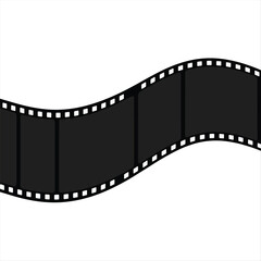 Fototapeta premium Film strip frame. Cinema tape. Photo negative, filmstrip. Movie black seamless vector illustration on white background for cinema-themed projects, movie posters and photographic albums