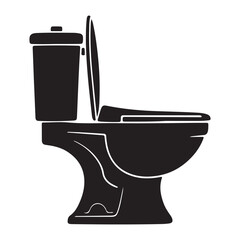 Bathroom toilet vectors outline and solid icons