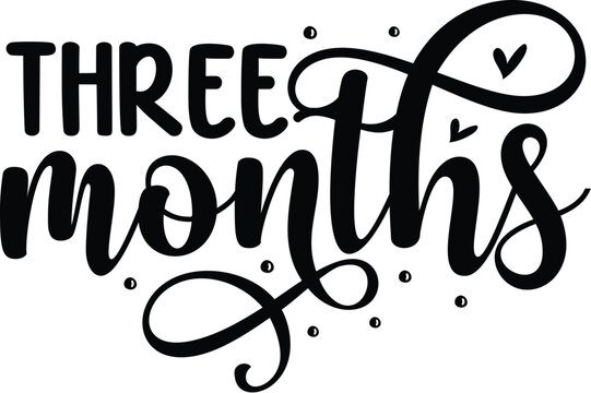 Three months baby milestone design File