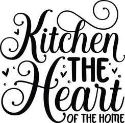 Kitchen heart home vector design File