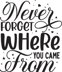 Never forget where you came from design File