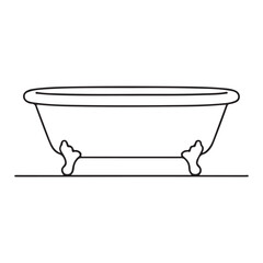 Minimalist bathroom shower icon