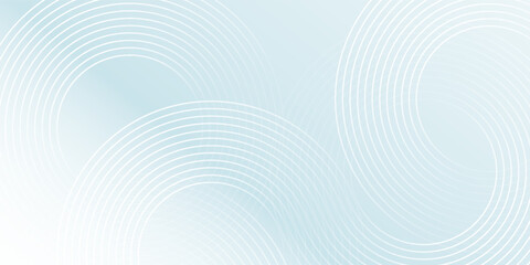 Modern abstract background. Glossy white gradient circle lines. Minimal geometric pattern. Simple graphic elements. Vector illustration, eps10.