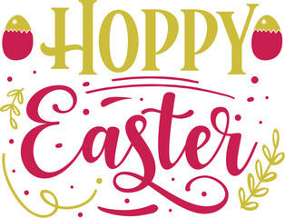 Hoppy easter vector illustration spring design File
