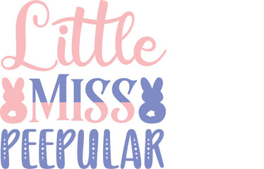 Little miss peepular cute easter design File