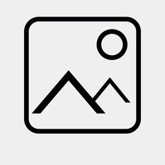 Black and White Image Icon