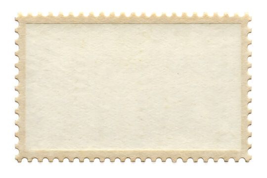  blank postage stamp clean postage stamp isolated on white background