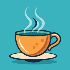 cup of coffee with steam