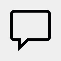 Black and White Message Icon eps