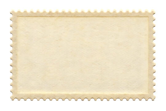  blank postage stamp clean postage stamp isolated on white background