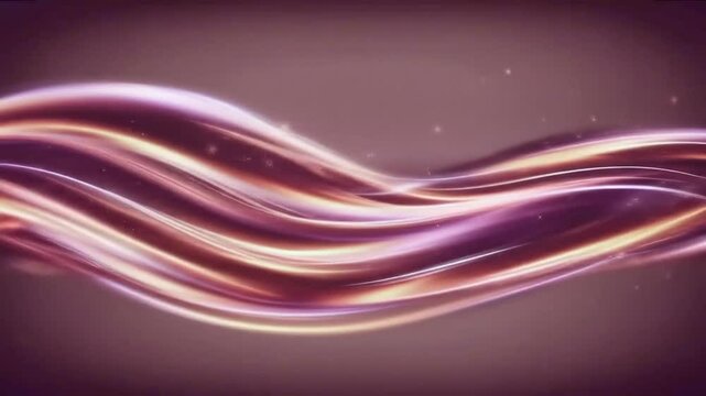 Abstract  flowing lines in soft pastel colors morph slowly on a black background