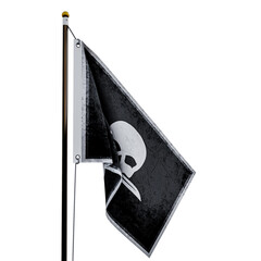 Pirate flag  isolated  on white background