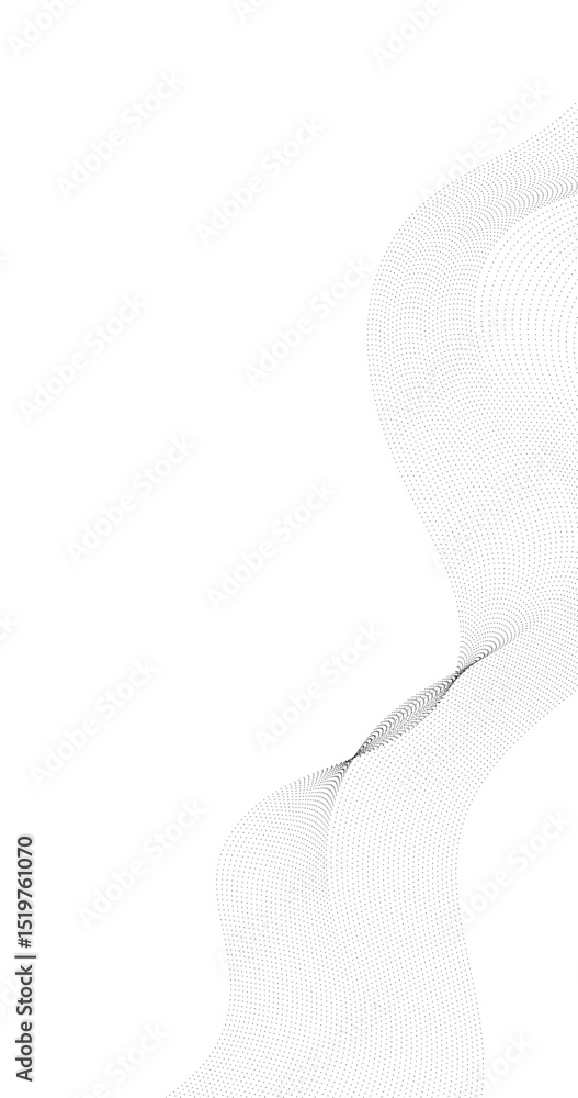 Poster vertical abstract vector background particle grid cover design