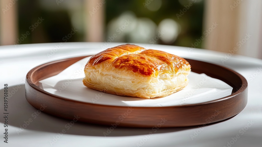 Aufkleber a single kalem placed in the center of a white table, soft lighting creating shadows and enhancing t