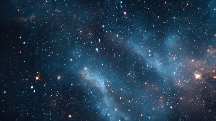 Elegant Starry Night Sky Wallpaper Soft Natural Light and Deep Space Nebula