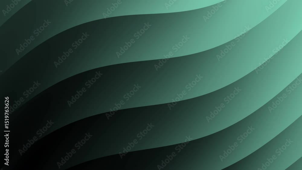 Poster abstract green wavy layered background with smooth gradients and soft shadows, abstract texture grad