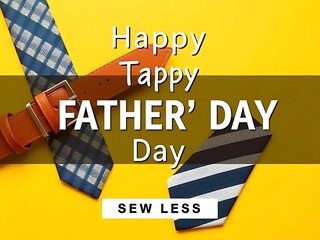 happy father's day retro poster