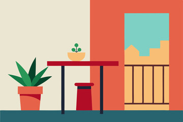 room with a window