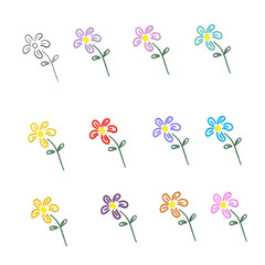 Obraz premium flowers and butterflies