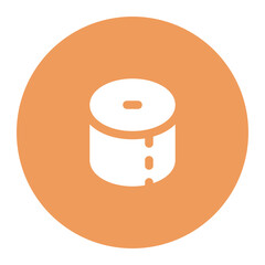 toilet paper icon for illustration
