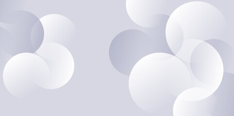 Minimal blue abstract background with soft circle shapes and light gray gradient. 