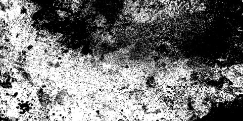 Abstract Black and white grunge texture background with ink splatter effect. 