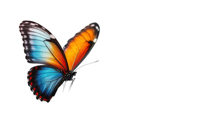 Obraz premium Vibrant butterfly in flight nature photography close-up wildlife beauty