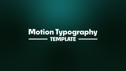 Motion Typography Template